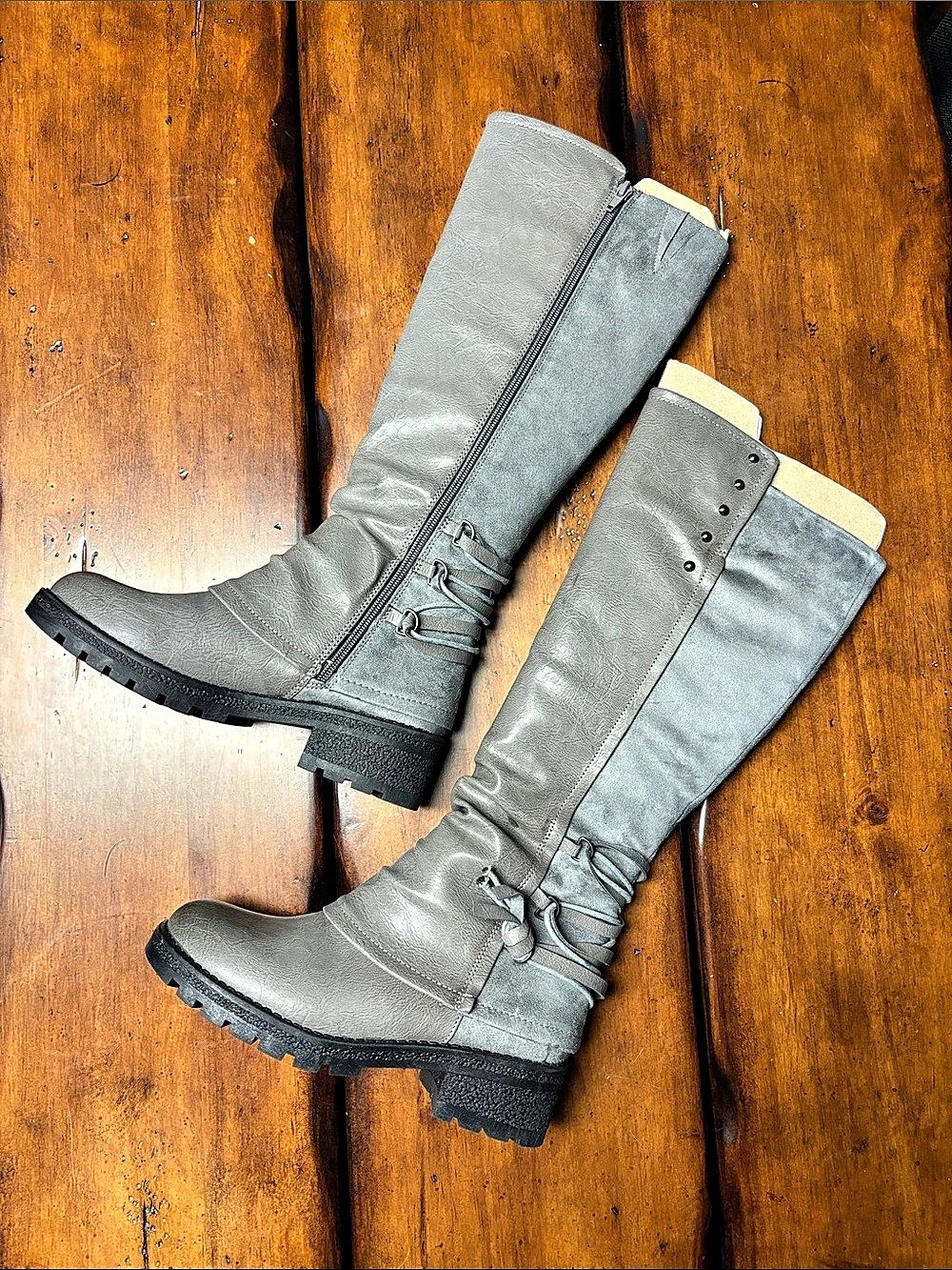 COCOA Over-the-Knee Boots Gray US 7 NWT